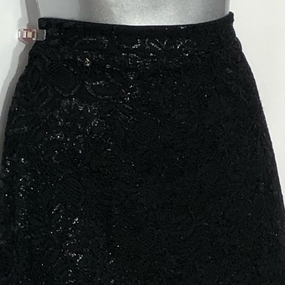 H&M black lace with metallic thread mini - Picture 7 of 8
